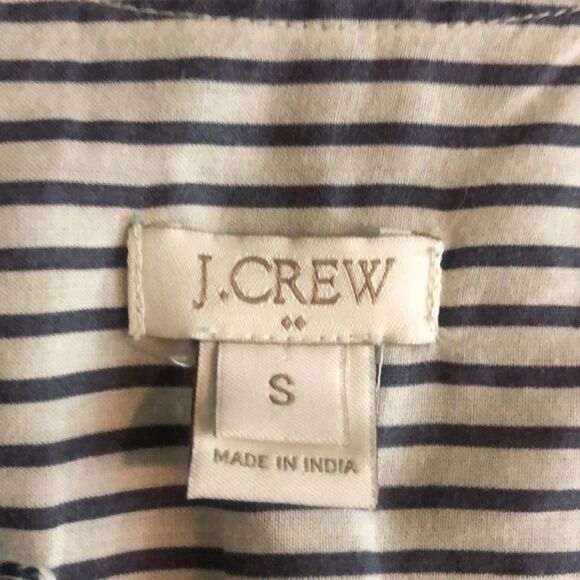J.CREW 100% COTTON PULLOVER LIGHTWEIGHT BLOUSE RED WHITE AND BLUE SIZE SMALL - Picture 7 of 8